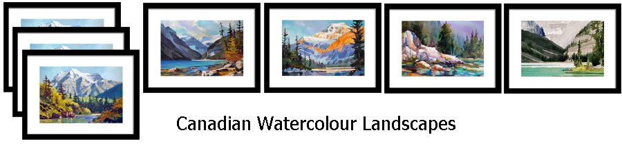 Canadian Watercolour Landscapes Framed Prints